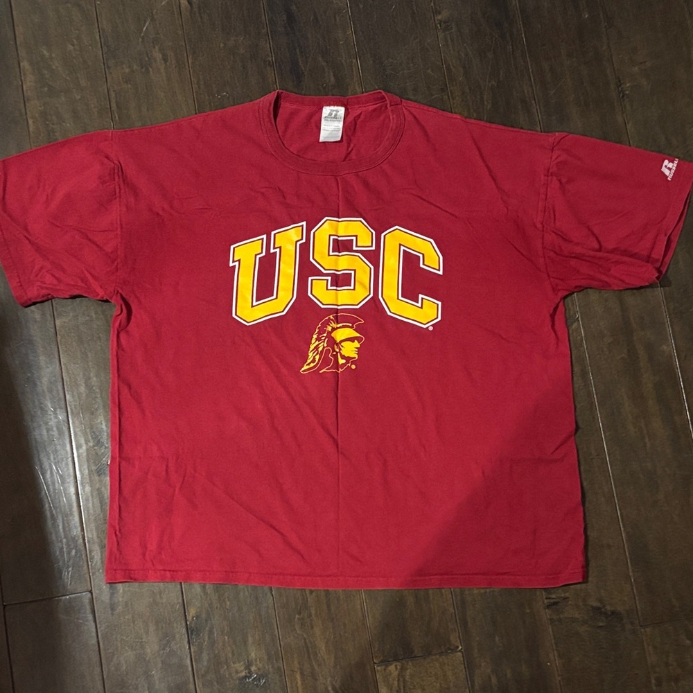 USC Red Short Sleeve Graphic Tee